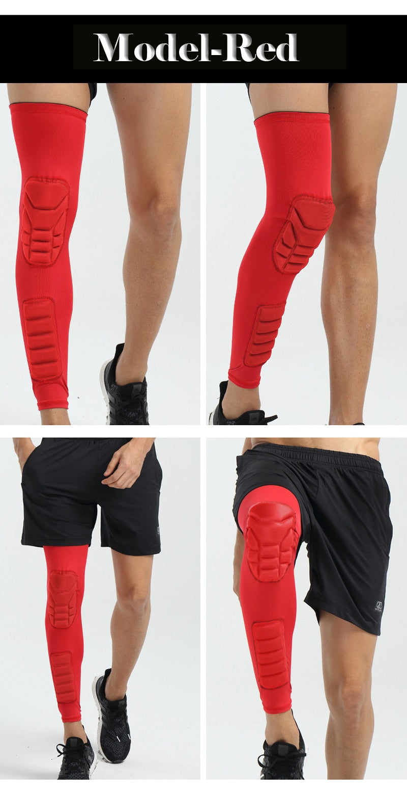 Compression MTB Knee Pads Honeycomb Long Basketball Leg Sleeve Men Women Kids Sport Calf Knee Protection Soccer Gym Leggings The Clothing Company Sydney