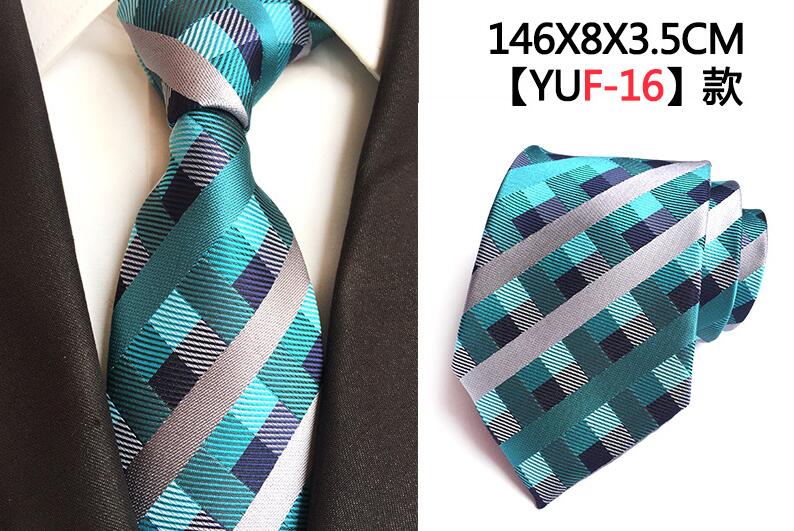 Luxury 8cm Men's Classic Tie Silk Jacquard Cravatta Floral Plaids Necktie Striped Ties Man Business Wedding Accessories The Clothing Company Sydney