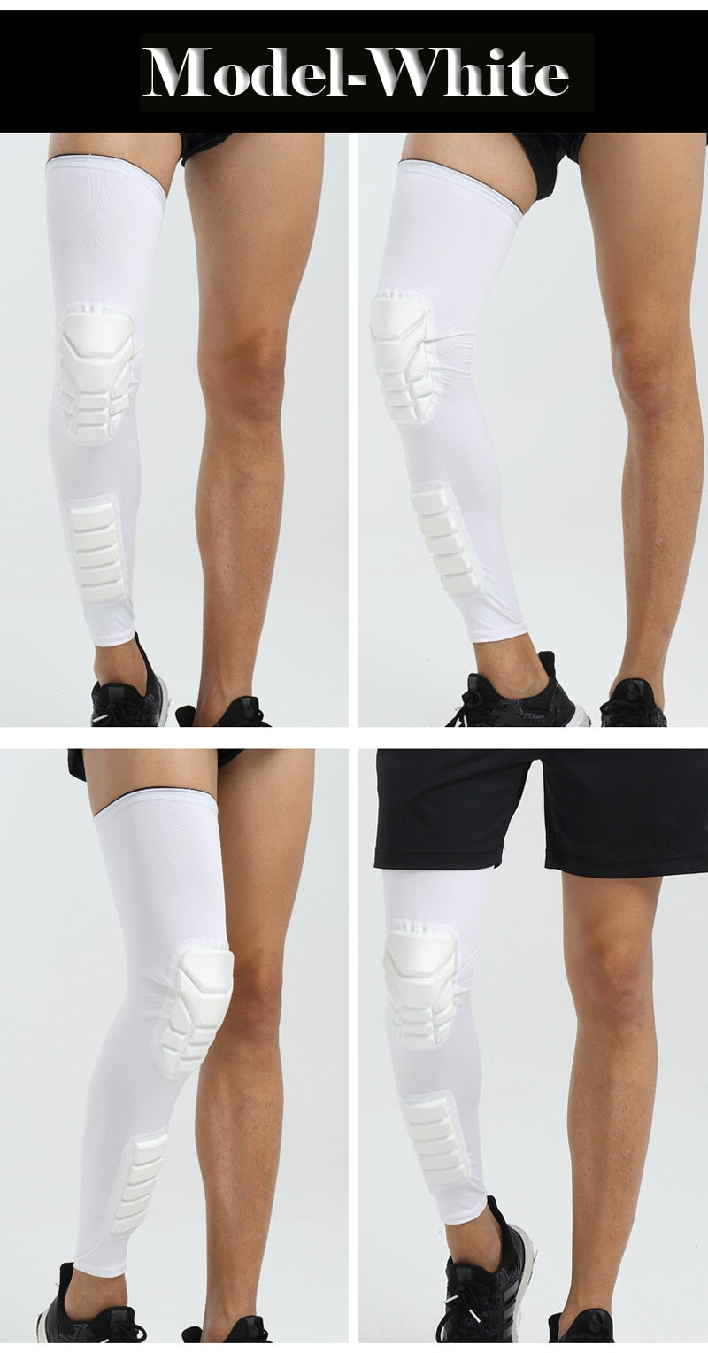 Compression MTB Knee Pads Honeycomb Long Basketball Leg Sleeve Men Women Kids Sport Calf Knee Protection Soccer Gym Leggings The Clothing Company Sydney