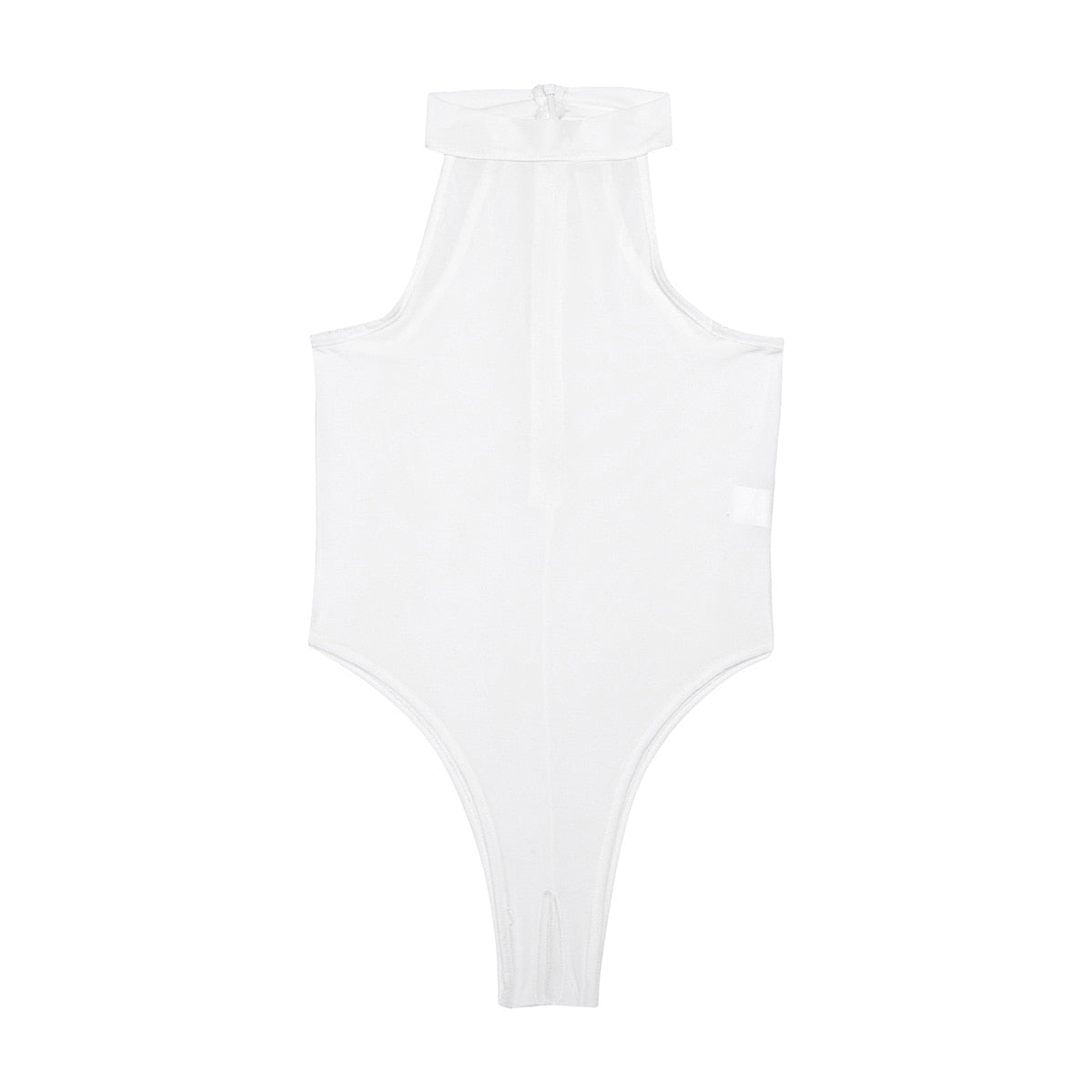 Mock Neck Zipper Swimwear One Piece Swimsuit Sexy Bathing Suits Lingerie High Cut Sleeveless Leotard Bodysuit Jumpsuit The Clothing Company Sydney