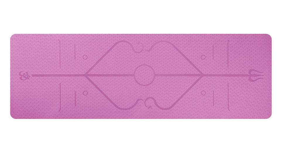 1830*610*6mm TPE Yoga Mat with Position Line Non Slip Carpet Mat For Beginner Environmental Fitness Gymnastics Mats with Carry Bag The Clothing Company Sydney