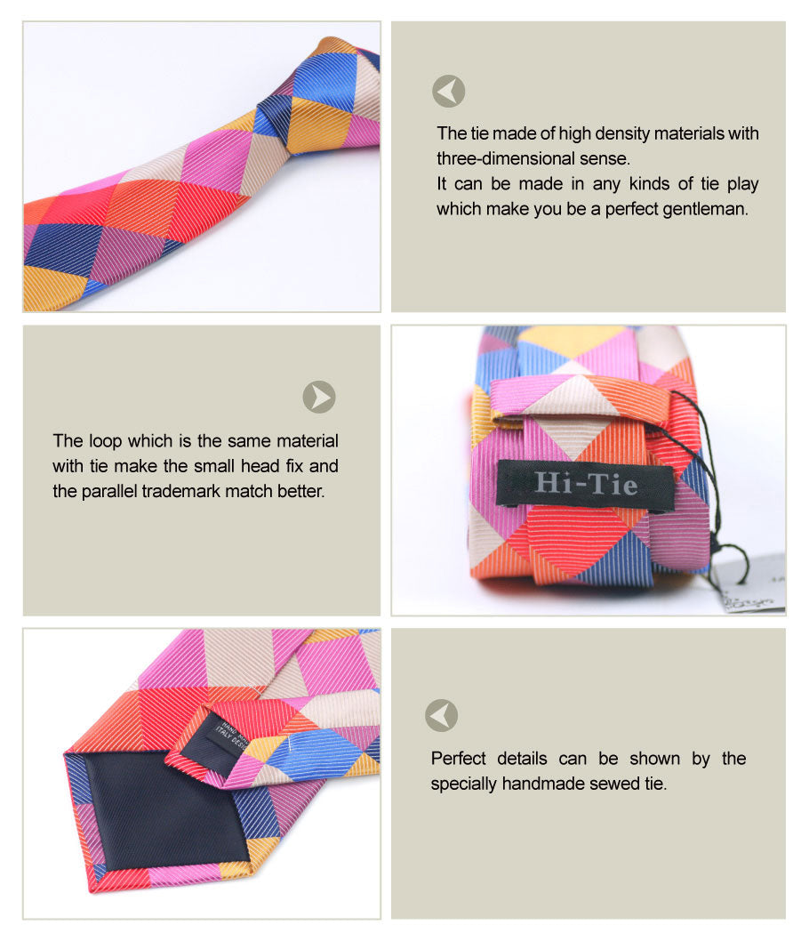 Men‘s’ Silk Necktie White Blue Striped Ties for Men Pocket Square Hanky Cufflinks 8.5cm Wide Business Tie Set The Clothing Company Sydney