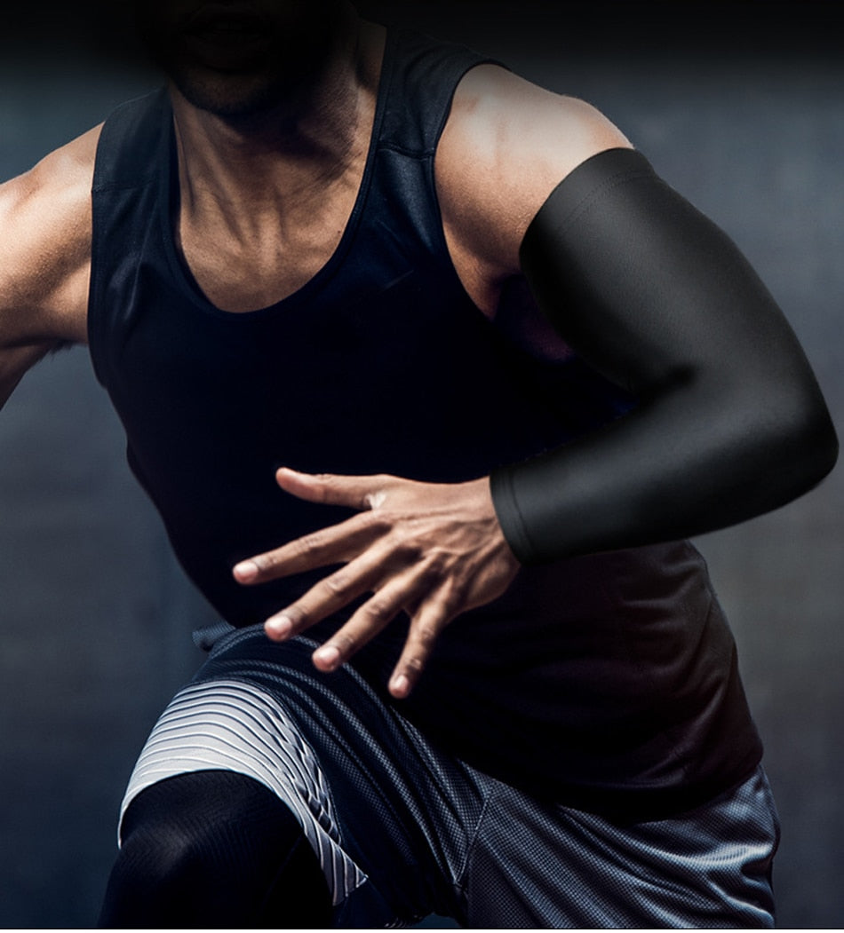 Sports Arm Compression Sleeve Basketball Cycling Golf Arm Warmer Summer Running UV Protection Volleyball Sunscreen Bands The Clothing Company Sydney