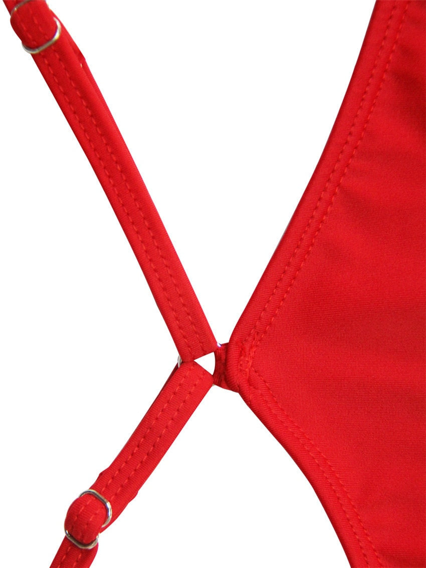 High Leg cut One Piece Swimsuit Thong Swimwear Women Trikini Backless Monokini Brazilian Bathing Suit Swim wear The Clothing Company Sydney