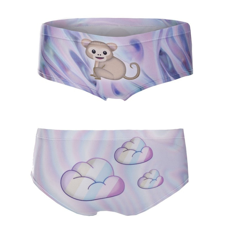 3D Print Cat Underwear Women's panties Seamless Briefs lingerie The Clothing Company Sydney