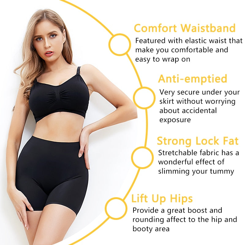 Women's Safety Slip Shorts Under Skirt Seamless Anti Chafing Boxer High Waist Boyshorts Anti-emptied Panties Yoga Short Pants The Clothing Company Sydney