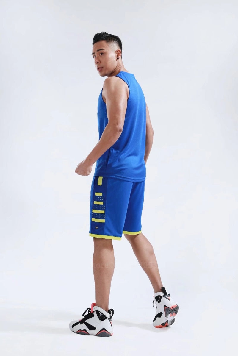 Men's Women's Basketball Jerseys Uniforms Set blank breathable dry quick basketball shirts+shorts suits Set The Clothing Company Sydney