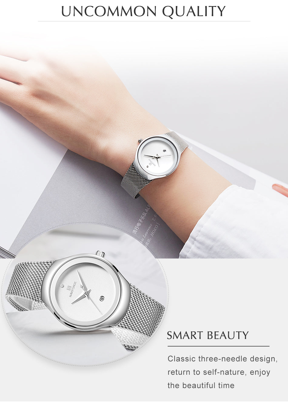 Ladies Fashion Dress Quartz Stainless Steel Waterproof Wristwatch Watch Clothing Company Sydney