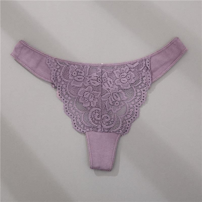 Cotton G-String Panties Floral Lace Underwear Hollow Out Underpants Female Intimates Lingerie Soft Panties The Clothing Company Sydney