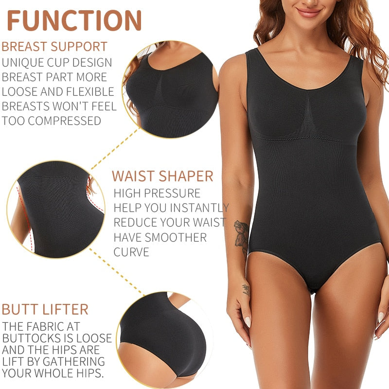 Bodysuit Shapewear Seamless Body Shaper Tummy Control Corset Top Women's Sheath Waist Trainer Abdomen Shaper The Clothing Company Sydney