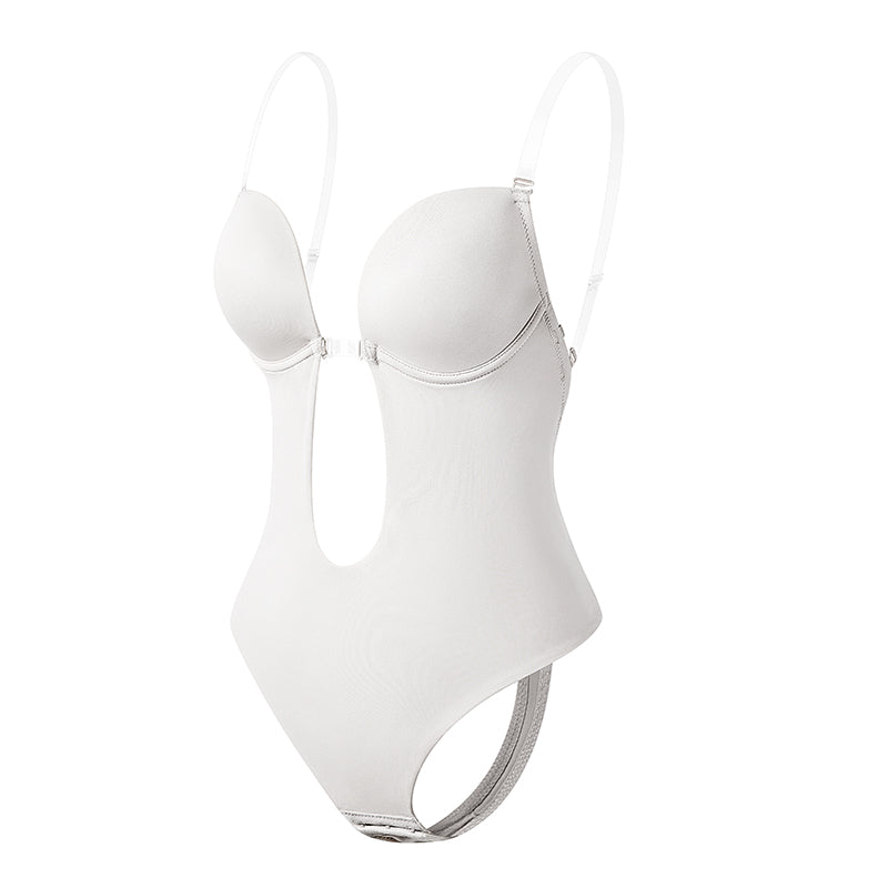Women's Backless Shapewear Bodysuti Shaper Lace Smooth Plunge Body Briefer V-Neck Strapless Backless Bodysuit for Weddings The Clothing Company Sydney