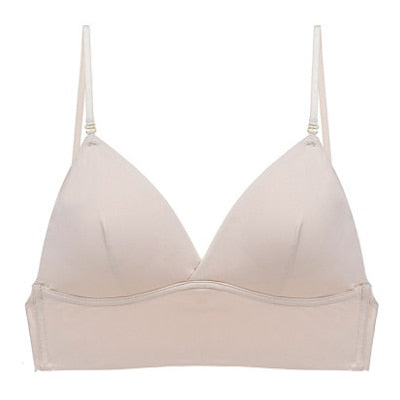 Backless Bra Triangular Women's U-Shape Beauty Back Lingerie Dot Mesh Thin Soft Seamless Bralette Underwear The Clothing Company Sydney