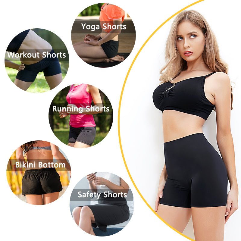 Women's Safety Slip Shorts Under Skirt Seamless Anti Chafing Boxer High Waist Boyshorts Anti-emptied Panties Yoga Short Pants The Clothing Company Sydney