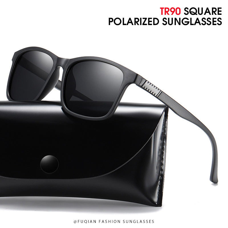 Light Weight TR90 Men Sun Glasses Classic Square Polarized Sunglasses For Male High Quality Driving Eyewear UV400 The Clothing Company Sydney