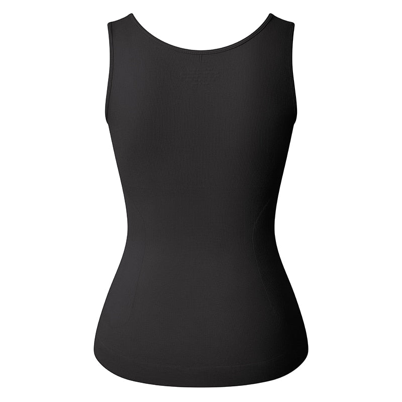 Tank Top Shapewear with Built in Bra Shelf Bra Casual Wide Strap Basic Camisole Sleeveless Top Shaper with Removable Bra The Clothing Company Sydney