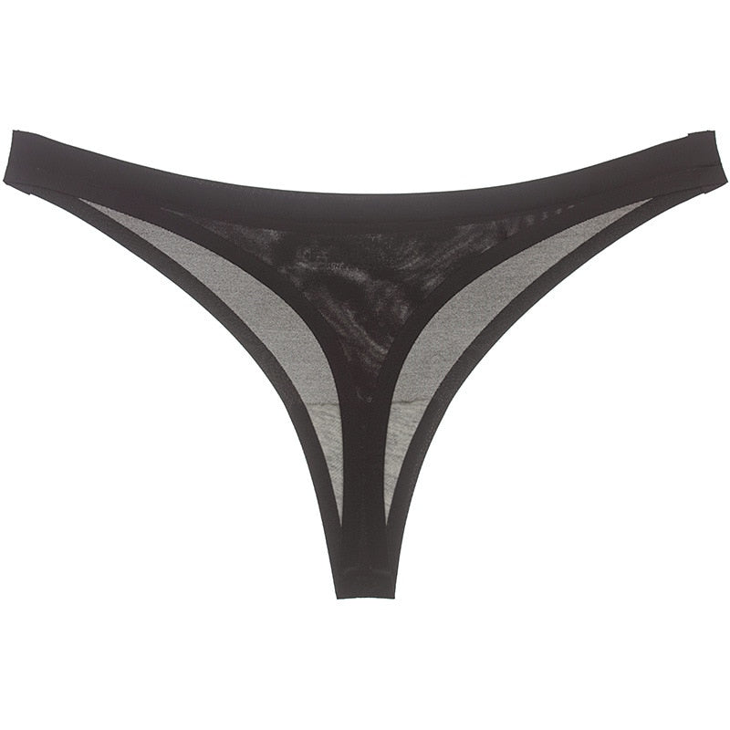 15 Colors Low-Rise Panties Ice Silk Thong  Seamless G String Fashion simple Underwear Women Back Lace Thongs Lingerie The Clothing Company Sydney