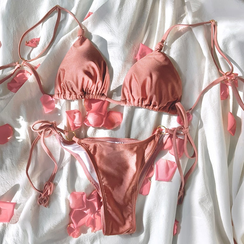 2 Piece Luxury Swimwear Bathing Suit Women Swimsuit String Bikini Set The Clothing Company Sydney