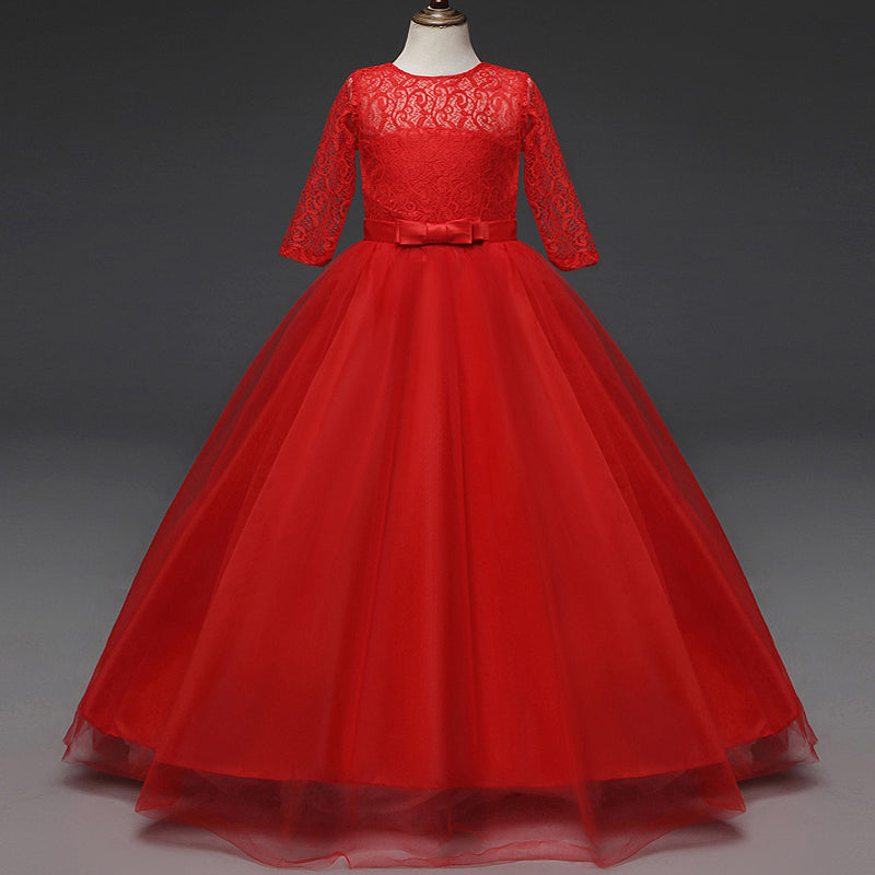 Kid Wedding Dresses for Girls Elegant Flower Princess Long Gown Baby Girl Christmas Dress Size 6 12 14 Years The Clothing Company Sydney