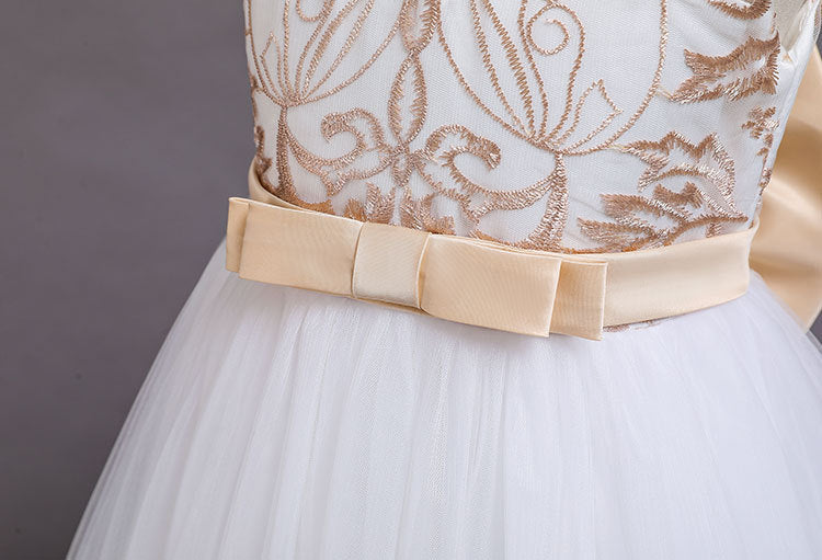 Puffy Tulle Lace Flower Girl Dress Costume Children Bride Ball Gown Princess Dress for Girl Wedding Party Dresses The Clothing Company Sydney