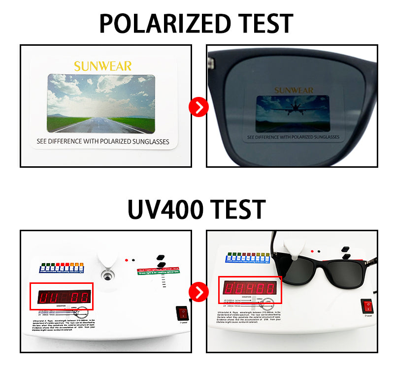 Polarized Sunglasses Men Women Classic Square Plastic Driving Sun Glasses Fashion Black Shades UV400 The Clothing Company Sydney
