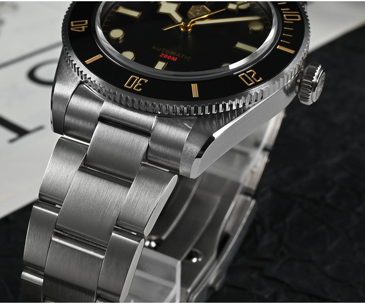 San Martin Luxury Men's Ladies Unisex 40mm Diver BB58 Vintage Automatic Business Wristwatche End Links Sapphire 20 Bar Watch The Clothing Company Sydney