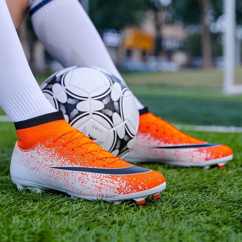 Outdoor Men Women Girls Boys Soccer Shoes Football Boots High Ankle Kids Cleats Training Sport Sneakers The Clothing Company Sydney