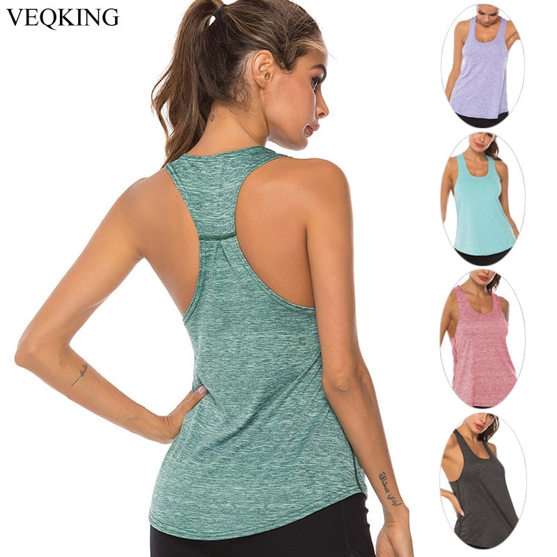 Sleeveless Racerback Yoga Vest Women Sport Singlet Athletic Fitness Sport Tank Tops Gym Running Training Yoga Shirts The Clothing Company Sydney