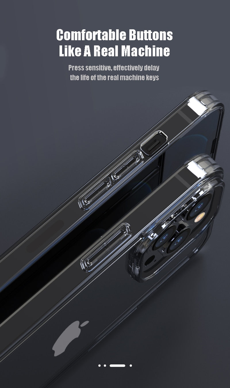 Luxury Tempered Glass Clear Case For iPhone 11 12 13 14 Pro XS Max 13Mini X XR Transparent Hard Case For iPhone 7 8 Plus SE2 The Clothing Company Sydney