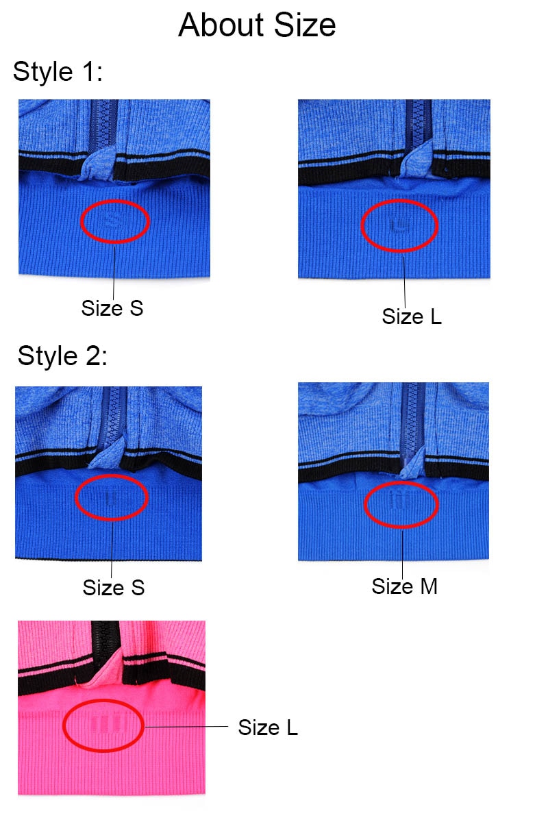 Women's Zipper Push Up Sports Bras,Plus Size Padded Wirefree Breathable Sports Tops,Fitness Gym Yoga Sports Bra Top The Clothing Company Sydney