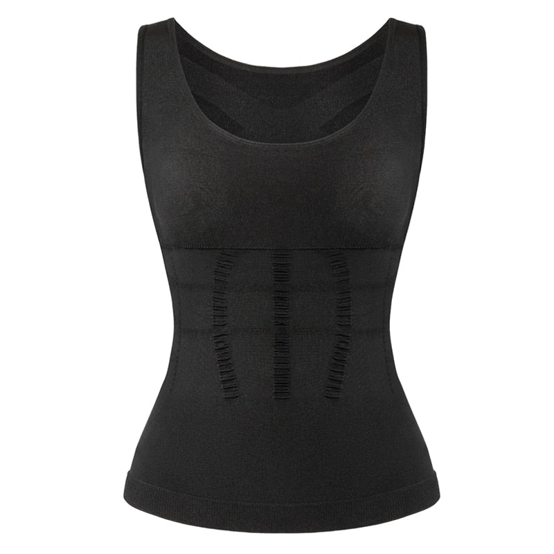 Women's Padded Shapewear Camisole Body Shaper Compression Shirt With Pads Waist Trainer Tummy Control Tank Tops Seamless Corset The Clothing Company Sydney