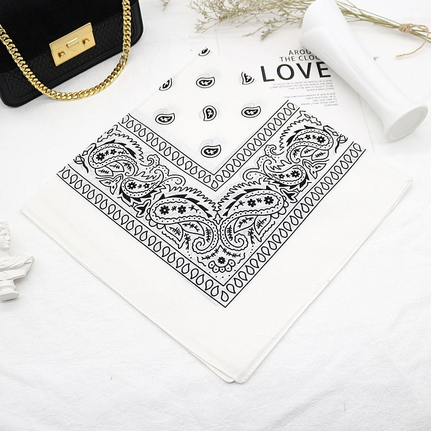 Bandana Head Scarf Unisex Hip Hop cotton Hair Band Neck Scarf Sports Headwear Wrist Wraps Square Scarves Print Handkerchief The Clothing Company Sydney