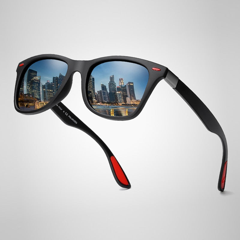 Polarized Sunglasses Men Women Classic Square Plastic Driving Sun Glasses Fashion Black Shades UV400 The Clothing Company Sydney