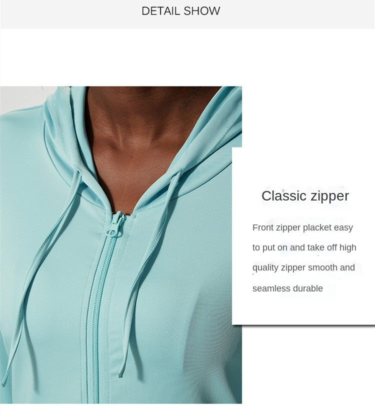 Energy Breathable Running Jacket Women Hoodie Sports Zipper Fitness Coat Gym Tops Long Sleeves Yoga Shirts Sportswear Stretch The Clothing Company Sydney