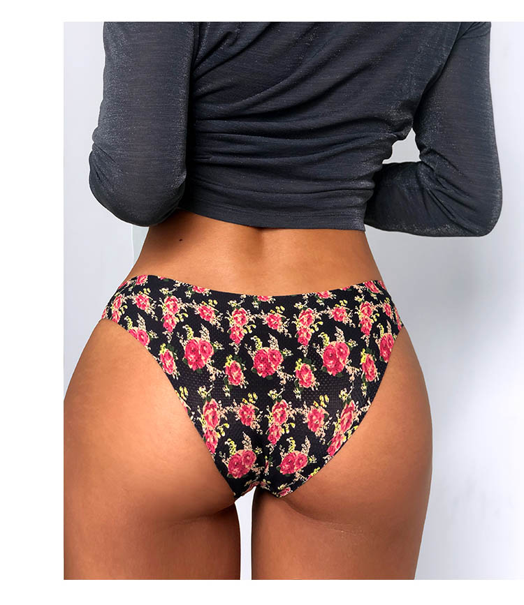 Floral Print Lingerie Panties Low-waist Nylon Panties Seamless Breathable Underwear G String Intimates Briefs The Clothing Company Sydney