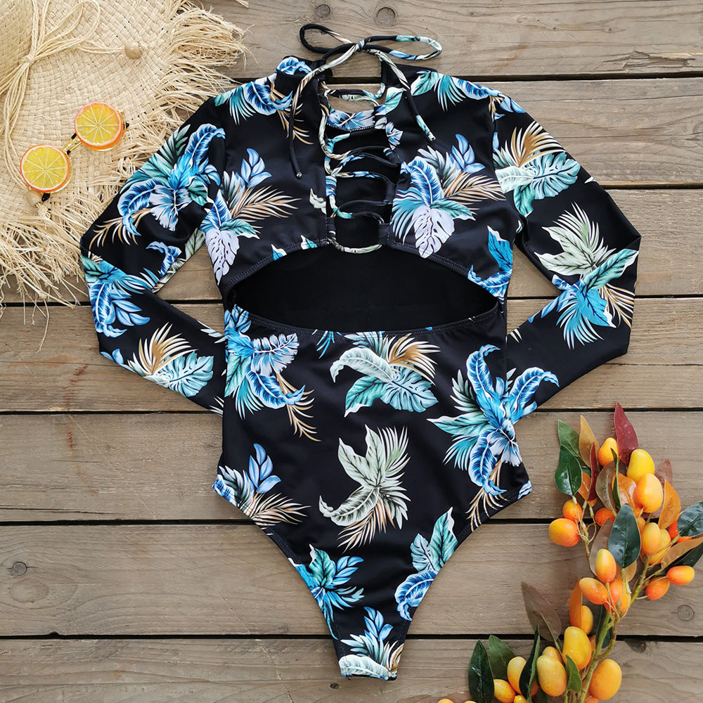 Long Sleeve Swimwear One Piece Swimsuit Backless Jumpsuit Swim Suit Bathing Suit Rashguard Bodysuit Monokini The Clothing Company Sydney