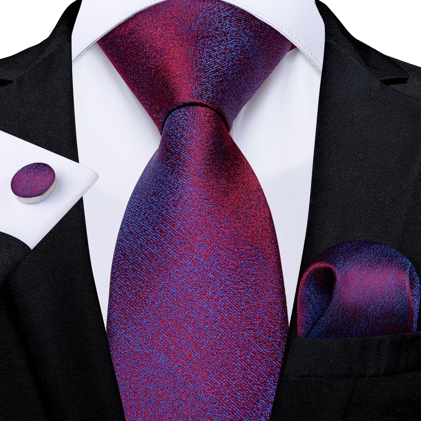 Men Purple Floral Paisley Necktie Business Formal 100% Silk Tie Pocket Square Set For Wedding Party The Clothing Company Sydney