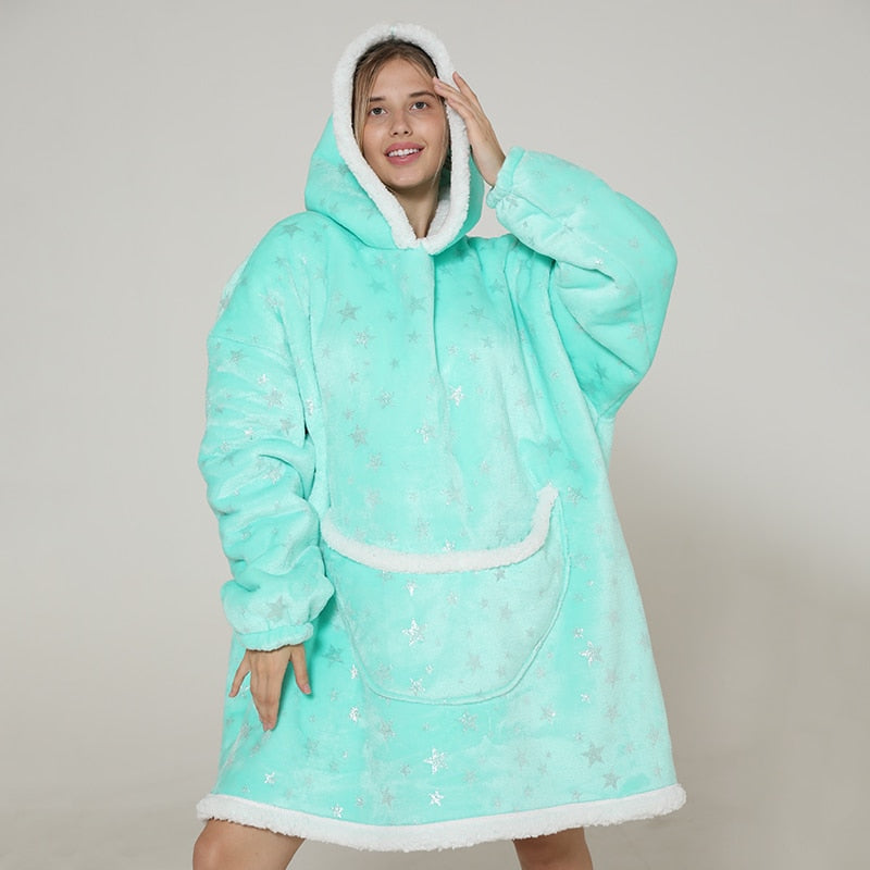 Oversized Hooded Blanket for Adult Child Wearable Blankets for Winter Warm Outdoor Hoodie Sweatshirt The Clothing Company Sydney