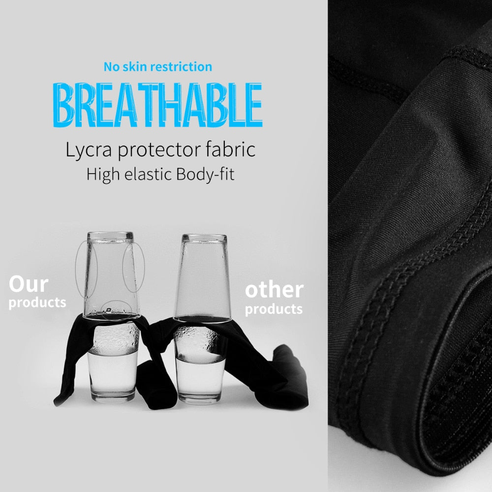 Compression MTB Knee Pads Honeycomb Long Basketball Leg Sleeve Men Women Kids Sport Calf Knee Protection Soccer Gym Leggings The Clothing Company Sydney