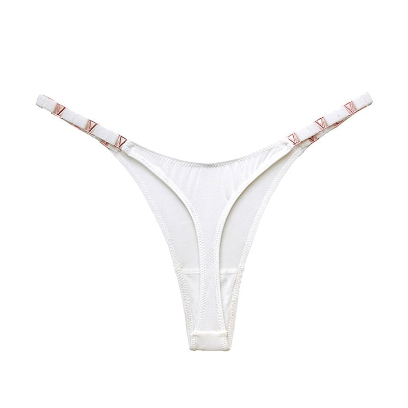 Thong Women Underwear Briefs Seamless Panties Zebra Flower Low Rise Luxury Metal Buckle G String Bikini Female Panty The Clothing Company Sydney