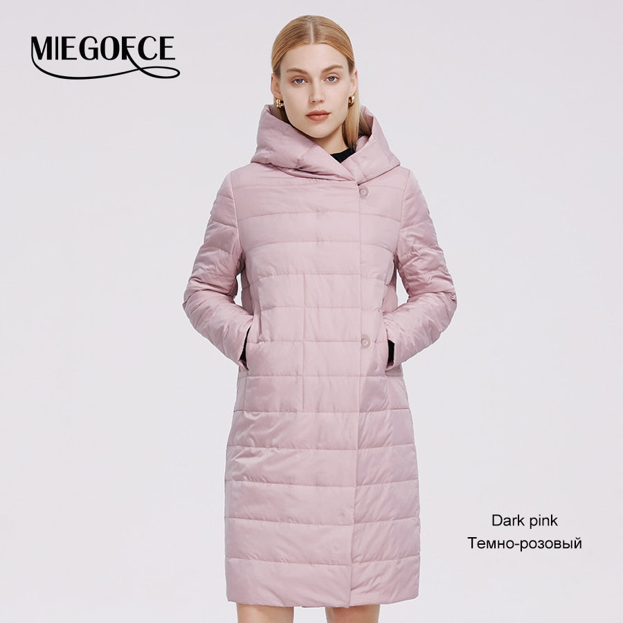 Women's Jacket Windproof Coat Mid Length Reversible Slider Quality Filling Parka The Clothing Company Sydney