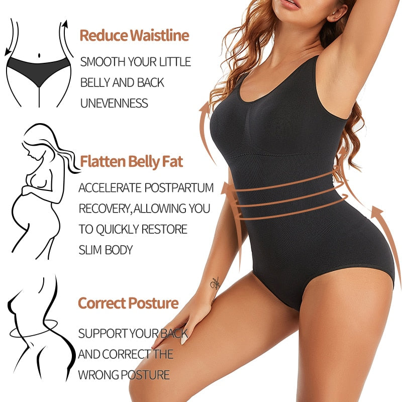Bodysuit Shapewear Seamless Body Shaper Tummy Control Corset Top Women's Sheath Waist Trainer Abdomen Shaper The Clothing Company Sydney