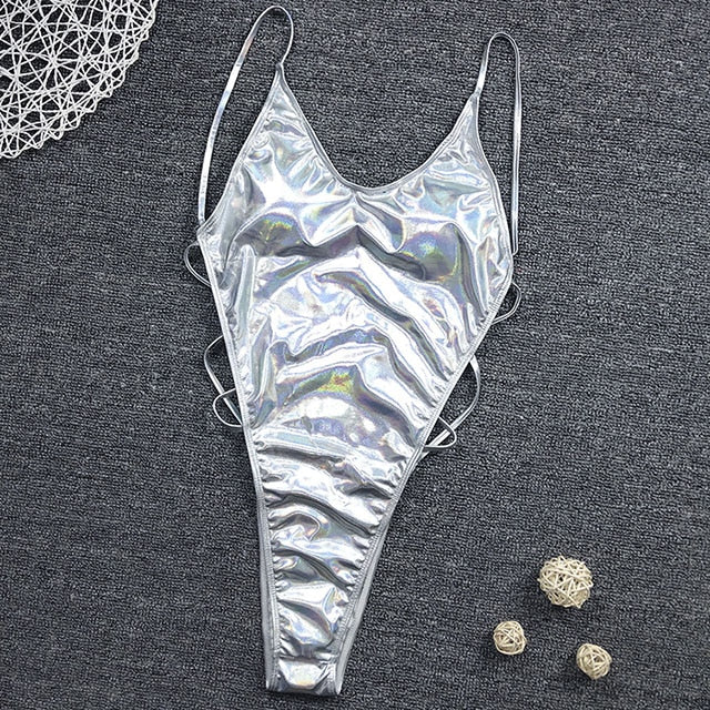High Leg cut One Piece Swimsuit Thong Swimwear Women Trikini Backless Monokini Brazilian Bathing Suit Swim wear The Clothing Company Sydney