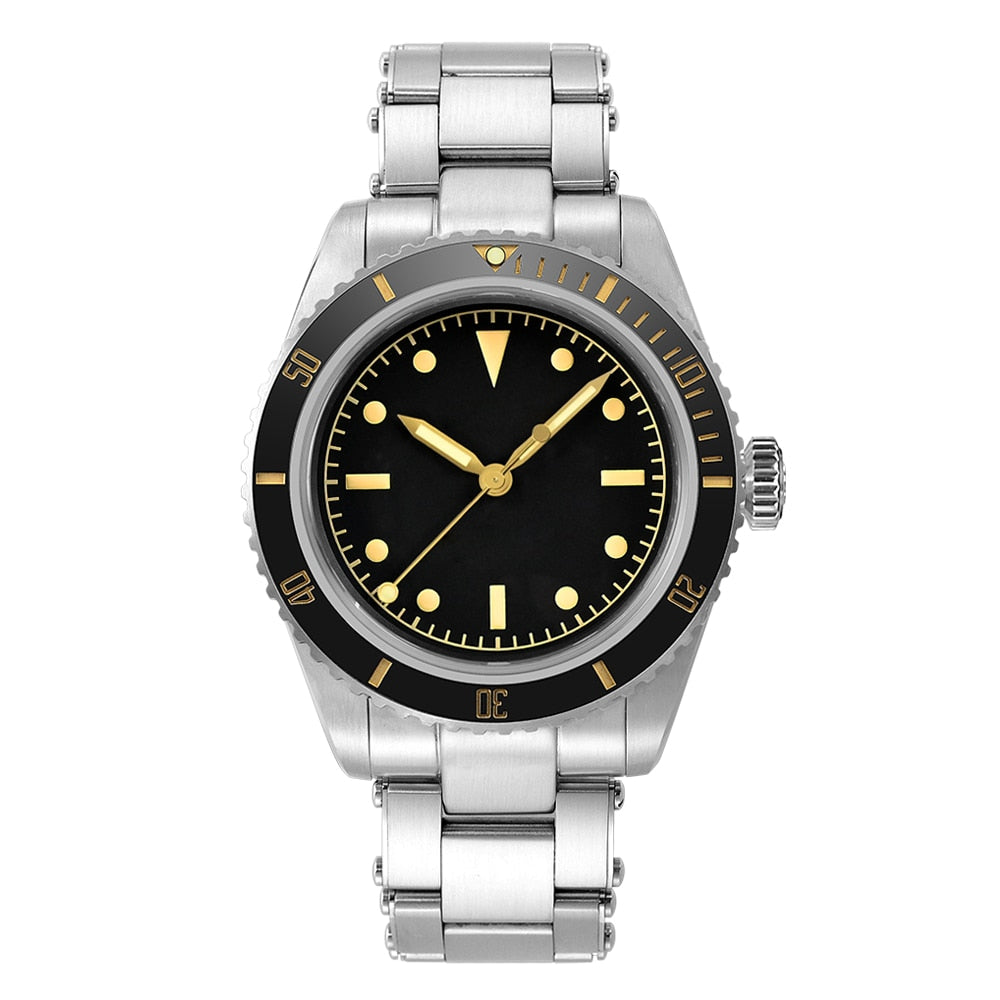 San Martin Men's 38mm Diver 6200 Retro Water Ghost Luxury Sapphire NH35 Automatic Mechanical Vintage 20Bar Luminous Watch Clothing Company Sydney