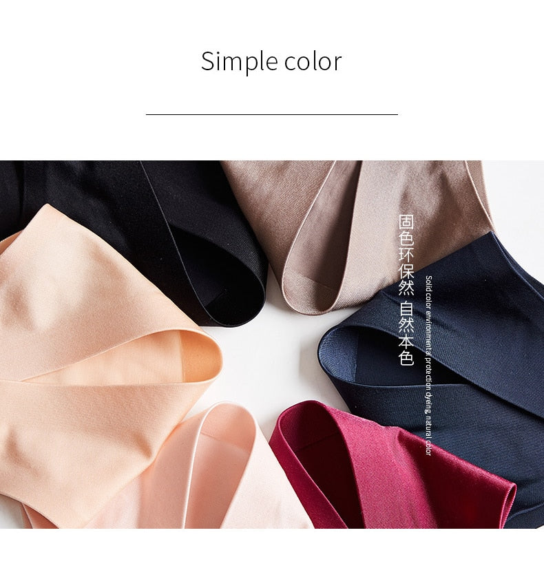 15 Colors Low-Rise Panties Ice Silk Thong  Seamless G String Fashion simple Underwear Women Back Lace Thongs Lingerie The Clothing Company Sydney