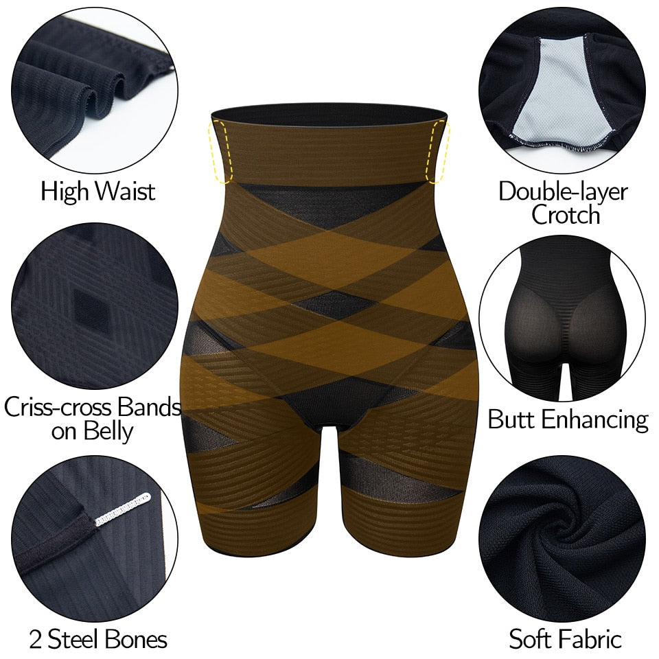 Women's Body Shaper Firm Tummy Control Shorts Under Skirts High Waist Shaping Panties Underwear Waist Cincher Shapewear The Clothing Company Sydney