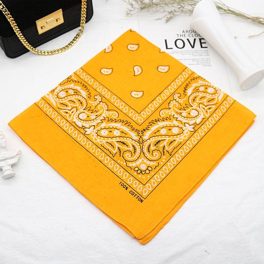 Bandana Head Scarf Unisex Hip Hop cotton Hair Band Neck Scarf Sports Headwear Wrist Wraps Square Scarves Print Handkerchief The Clothing Company Sydney