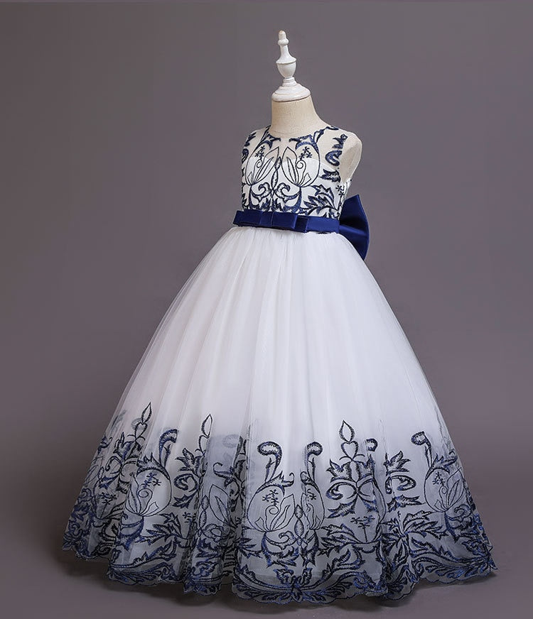 Puffy Tulle Lace Flower Girl Dress Costume Children Bride Ball Gown Princess Dress for Girl Wedding Party Dresses The Clothing Company Sydney