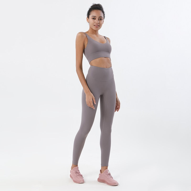 2 Piece/set Tracksuits Ladies Yoga Set Sports Suit Lounge Wear Crop Tops Leggings 14 colors Clothing Company Sydney