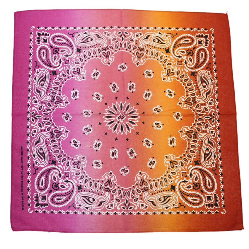 Bandana Head Scarf Unisex Hip Hop cotton Hair Band Neck Scarf Sports Headwear Wrist Wraps Square Scarves Print Handkerchief The Clothing Company Sydney