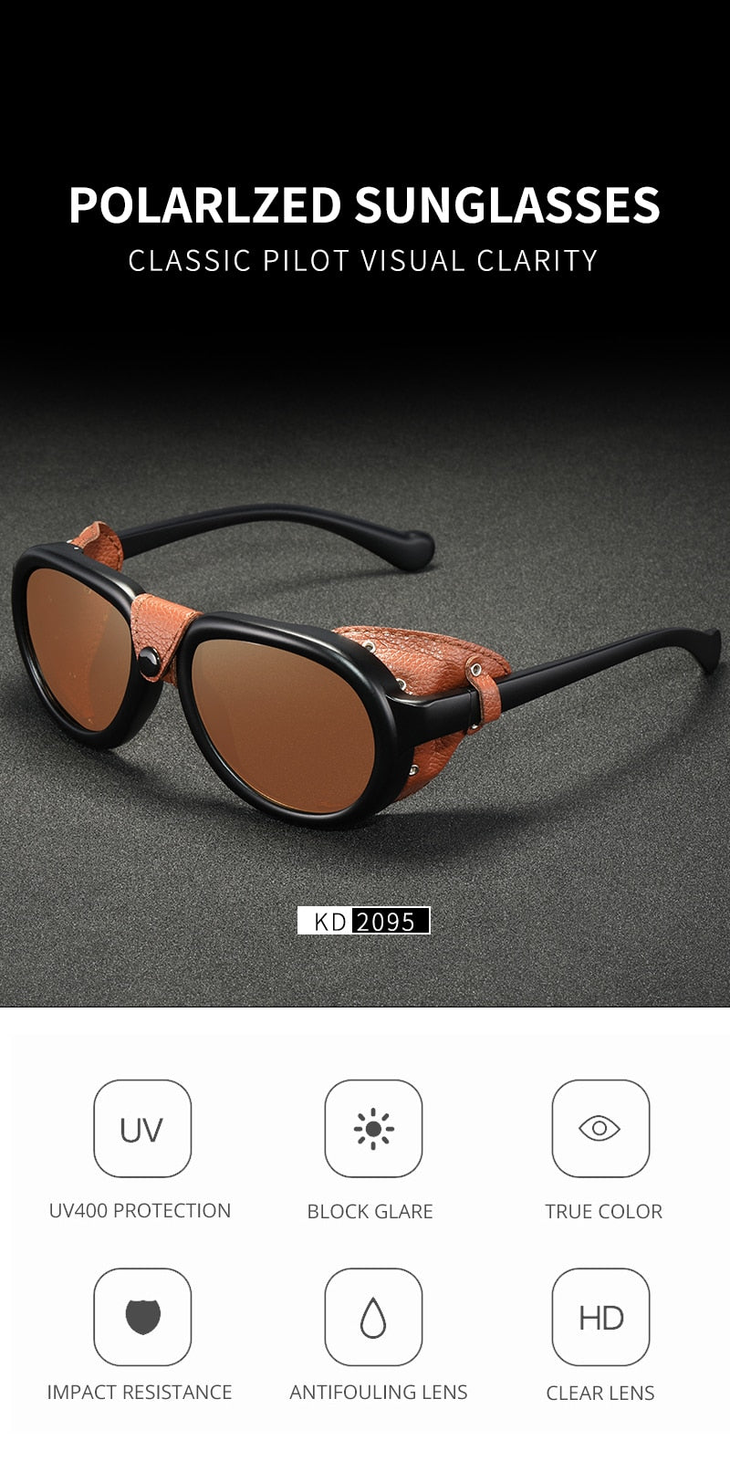Luxury Steampunk Pilot Sunglasses Men and Women Shield Glasses UV400 Protection The Clothing Company Sydney